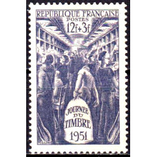 Franta 1951 - Ziua marcii postale - serie