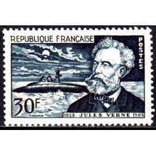 Franta 1955 - 50 de ani de la moartea lui Jules Verne - serie