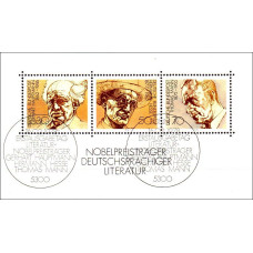 Germania 1978 DBB - Castigatori ai Premiului Nobel pentru Literatura - bloc s1