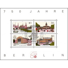 Germania 1987 DBB - Aniversarea a 750 de ani a orasului Berlin - bloc s