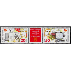 Germania 1987 DDR - Congresul Germaniei Federale libere - serie vt