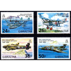Gibraltar 1998 - A 80-a aniversare a Fortelor Aeriene Regale Britanice - serie Gibraltar 1998 - A 80-a aniversare a Fortelor Aeriene Regale Britanice - serie