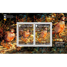 Gibraltar 2019 - Europa CEPT - Pasari nationale - bloc colita