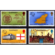 Guernsey 1974 - Centenarul UPU - serie Guernsey 1974 - Centenarul UPU - serie