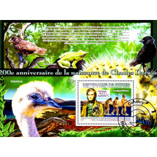 Guinea 2009 - 200 de ani de la nasterea lui Charles Darwin - 3 - colita s
