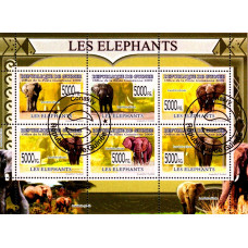 Guinea 2009 - Elefanti - bloc s