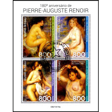 Guinea Bisau 2021 - Auguste Renoir - 180 de ani de la nastere - bloc s