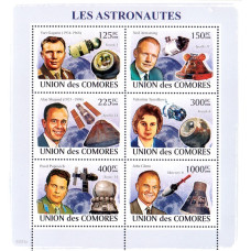 Insulele Comore 2008 - Astronauti - bloc