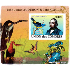 Insulele Comore 2008 - John Gould - colita n