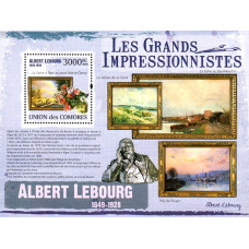 Insulele Comore 2009 - Reproduceri de arta - Albert Lebourg - colita
