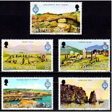 Insula Man 1980 - 150 de ani Societatea Regala de Geografie - serie