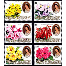 Insula Niue 1981 - Flori si Regina Elisabeta - serie