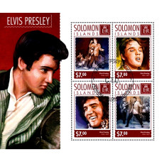 Insulele Solomon 2014 - Elvis Presley - bloc s