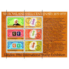 Insulele St Vincent 1979 - Centenarul nasterii lui Sir Rowland Hill - bloc