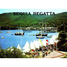 Insulele St Vincent 1988 - Regata Bequia in Portul Elizabeth - colita