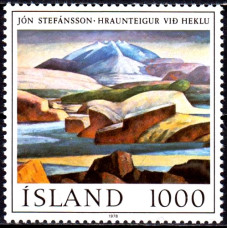 Islanda 1978 - Reproduceri de arta - Pictorul Jon Steffansson - serie