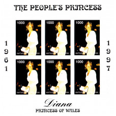 Kyrgyzstan 1997 - Printesa Diana - bloc n