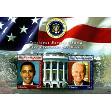 Liberia - Presedintele Barack Obama si Vicepresedintele Joe Biden - colita