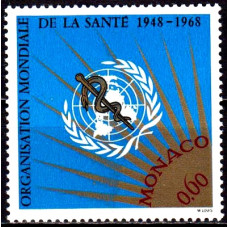 Monaco 1968 - 20 de ani OMS - serie Monaco 1968 - 20 de ani OMS - serie
