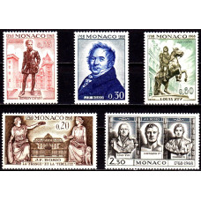 Monaco 1968 - 200 de ani de la nasterea lui J.F. Bosio - serie Monaco 1968 - 200 de ani de la nasterea lui J.F. Bosio - serie