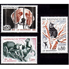 Monaco 1975 - 125 de ani de la nasterea lui J.P. Delmas - Autorul Codului protectiei animalelor - serie