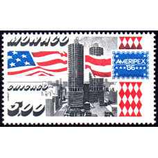 Monaco 1986 - Expozitia Filatelica Ameripex 86 - serie