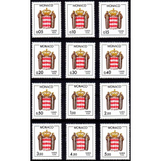 Monaco 1986 - Stema Principatului - serie