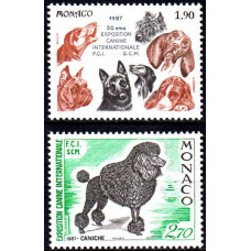 Monaco 1987 - Expozitia canina Monte Carlo - serie