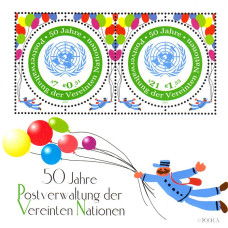 Natiunile Unite 2001 - 50 de ani de administrare postala - ger - bloc colita