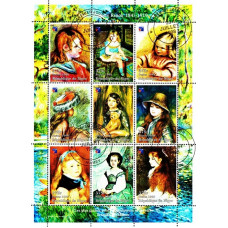 Niger 1998 - Reproduceri de arta - Pierre Auguste Renoir - bloc s