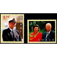 Norvegia 1997 - 60 de ani de la nasterea Regelui Harald si a Reginei Sonja - serie