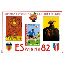 S Tome e Principe 1982 - Campionatul mondial de fotbal Spania 82 - colita n S Tome e Principe 1982 - Campionatul mondial de fotbal Spania 82 - colita n