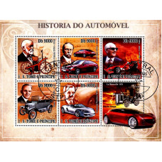 S Tome e Principe 2007 - Istoria automobilului - bloc s