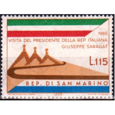 San Marino 1965 - Vizita Presedintelui Italiei Giuseppe Saragat - serie San Marino 1965 - Vizita Presedintelui Italiei Giuseppe Saragat - serie