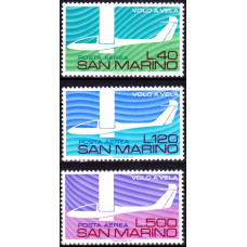 San Marino 1974 - Aviatie sportiva - Posta aeriana - serie