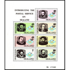 Sealand - Introducerea serviciilor postale - bloc