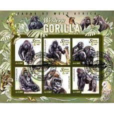 Sierra Leone 2015 - Gorile - bloc s Sierra Leone 2015 - Gorile - bloc s