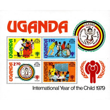 Uganda 1979 - Anul international al copilului - bloc Uganda 1979 - Anul international al copilului - bloc